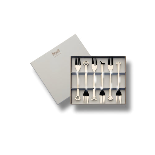6 Piece Cake Forks Set - Evento
