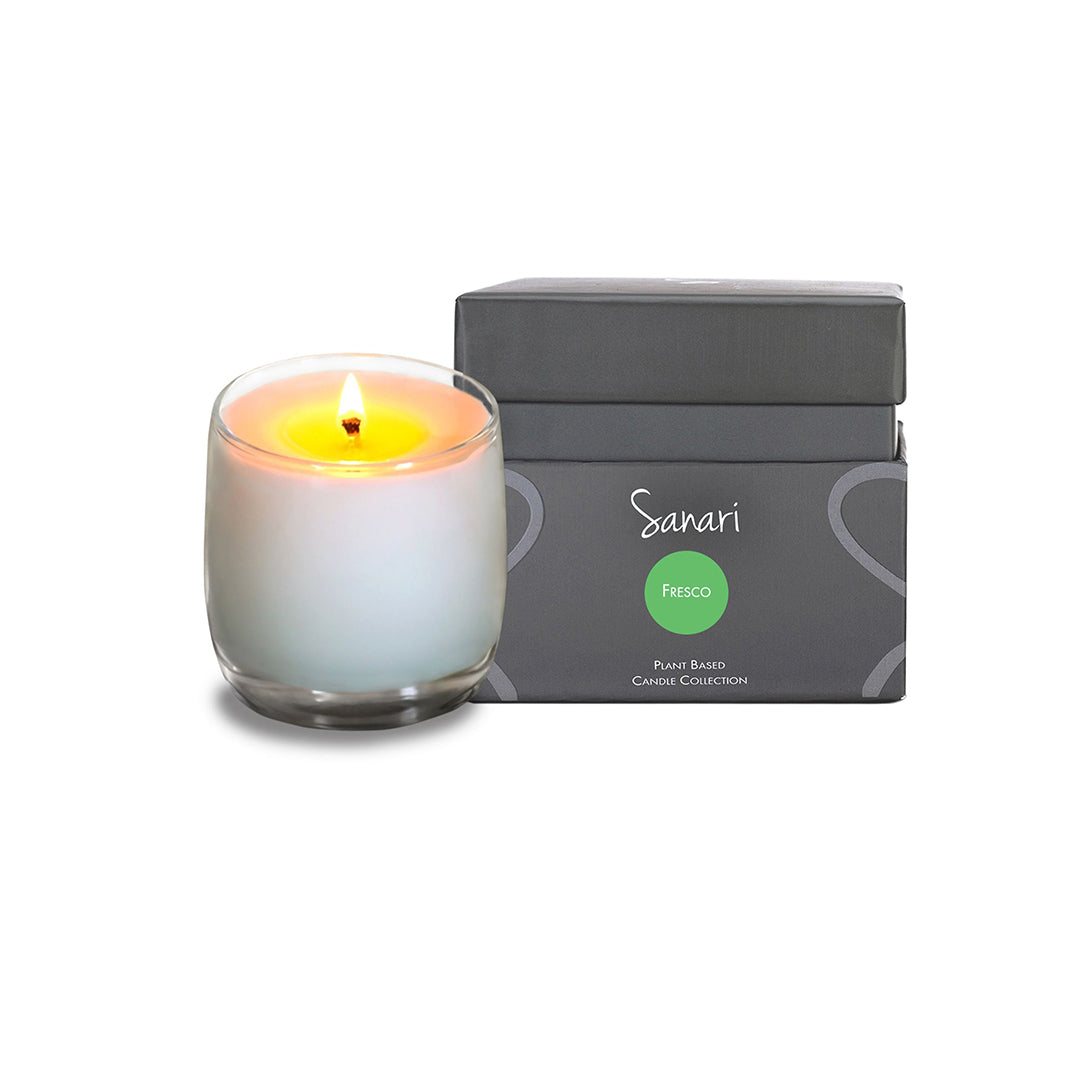 "Fresco" Scented 8oz Coconut Wax Candle I Lifestyle Details