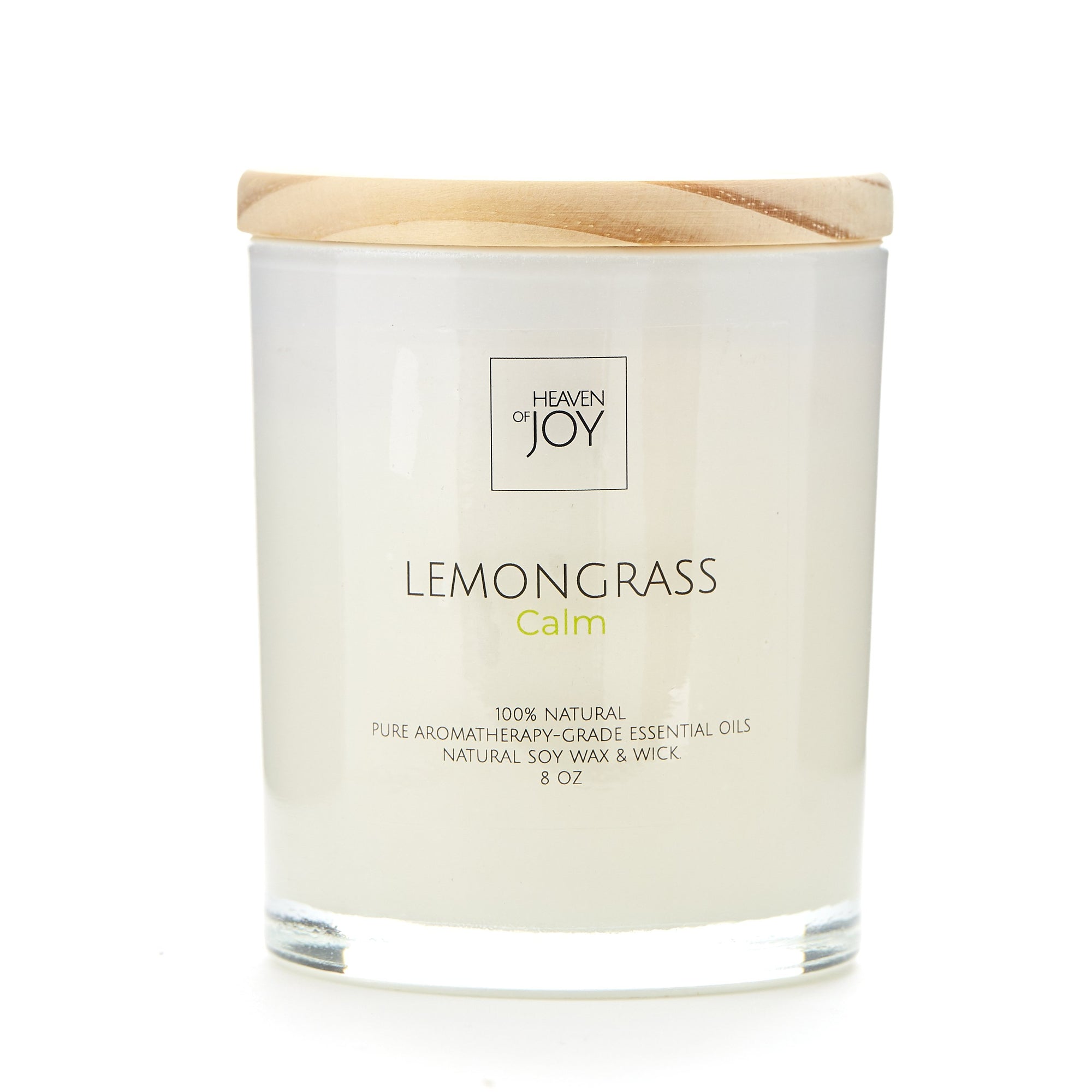 Lemongrass Candle 100% Natural, Aroma Naturals Candles