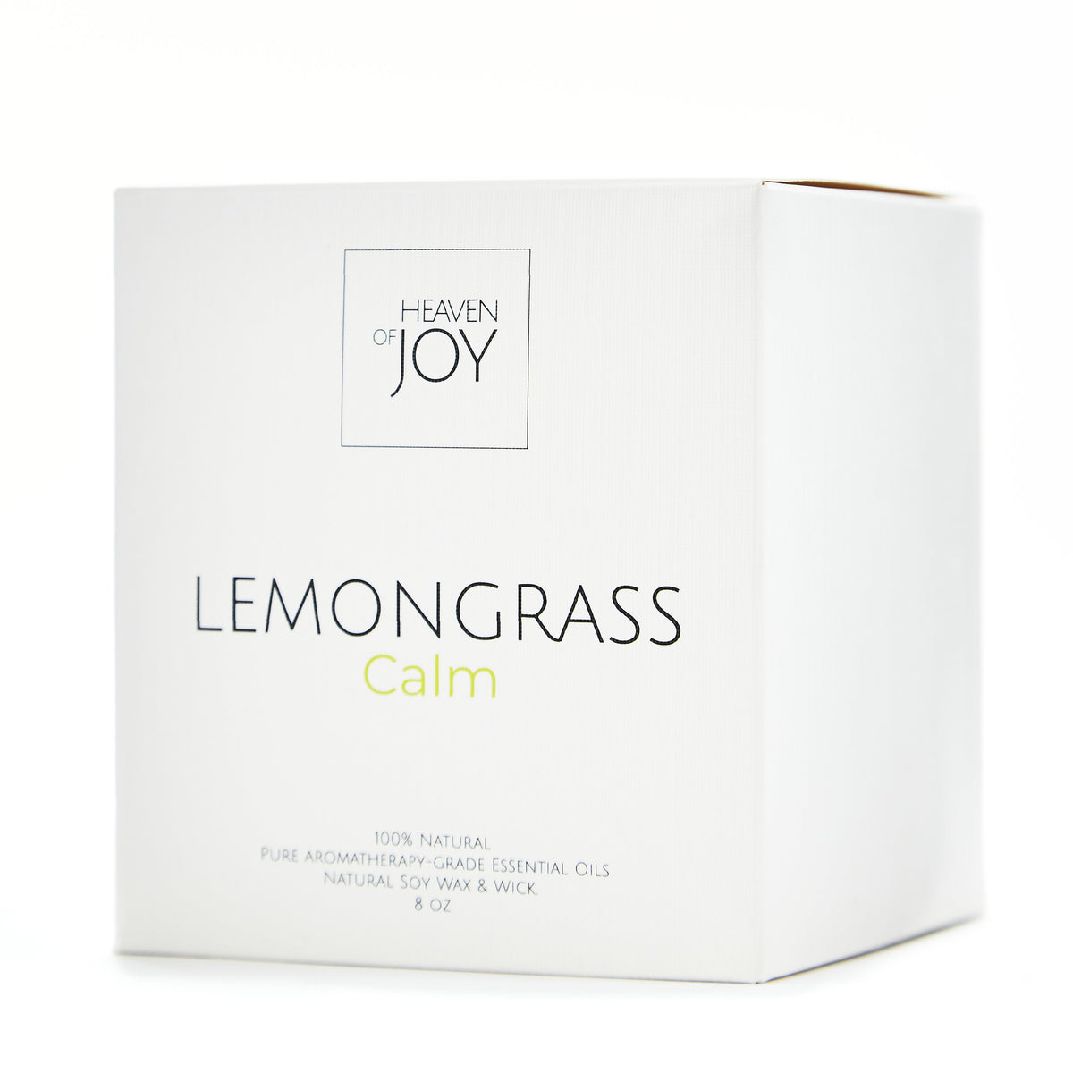 Lemongrass Candle 100% Natural, Aroma Naturals Candles