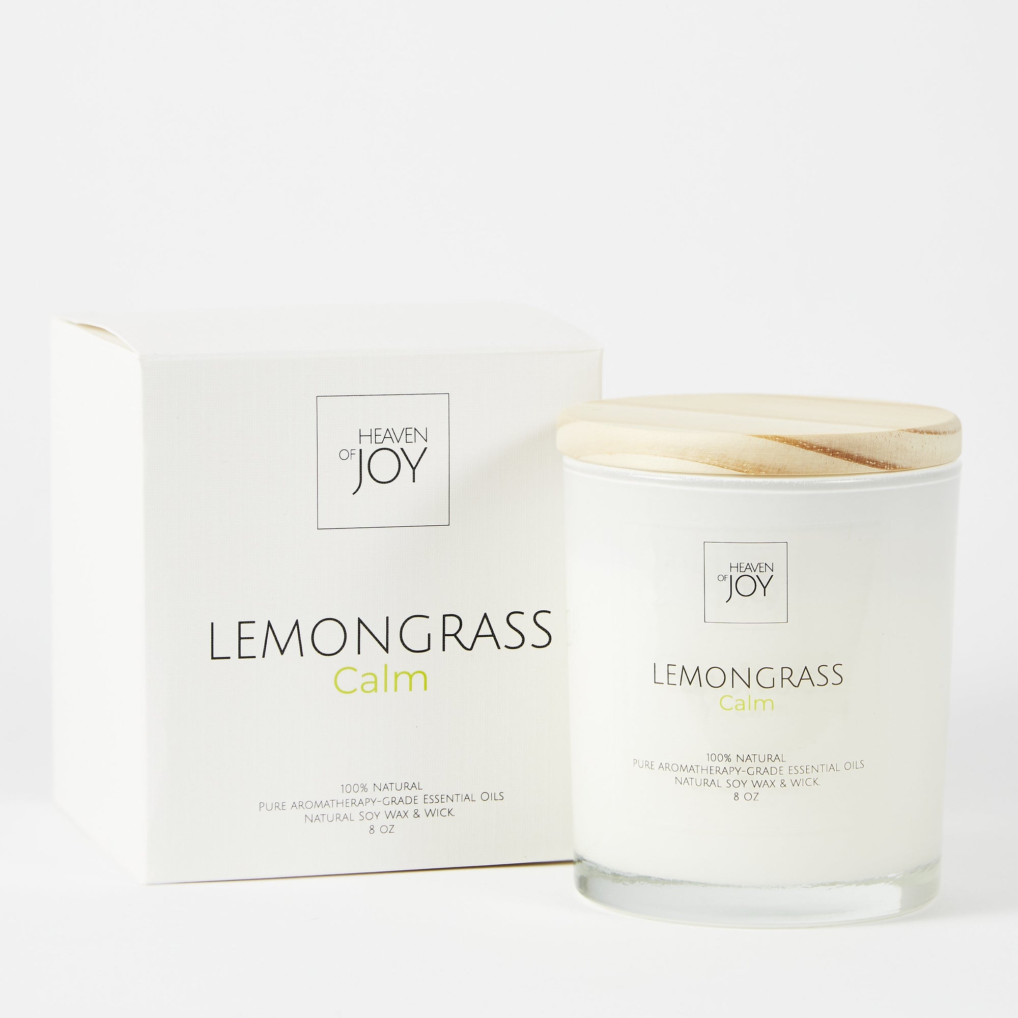 Lemongrass Candle 100% Natural, Aroma Naturals Candles