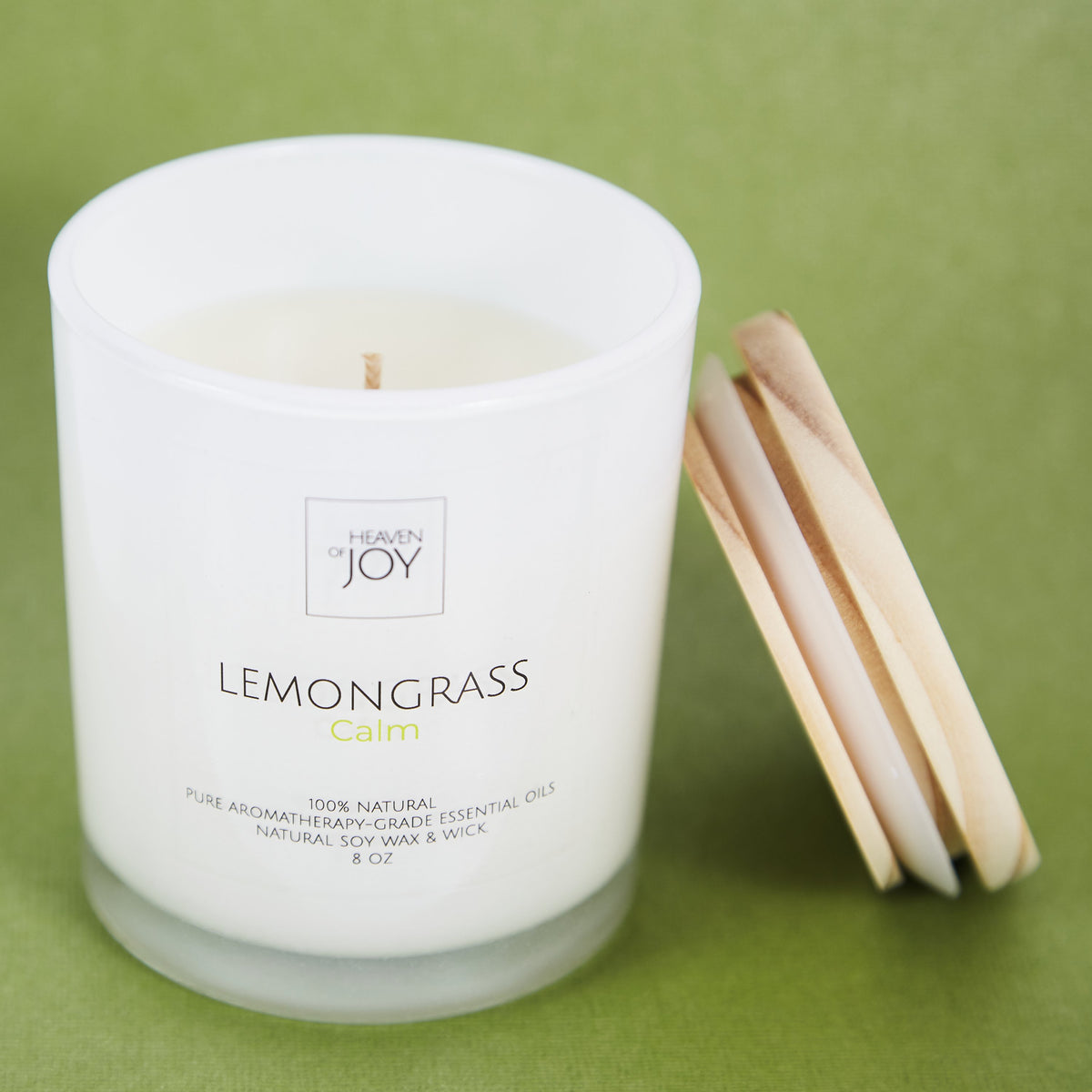Lemongrass Candle 100% Natural, Aroma Naturals Candles