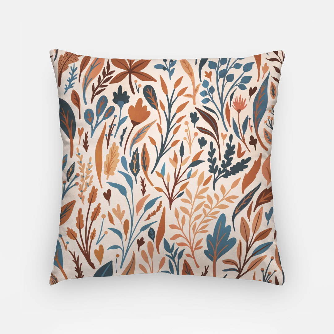 Lifestyle Details - 18x18 Colorful Autumn Pillowcase - Leaves