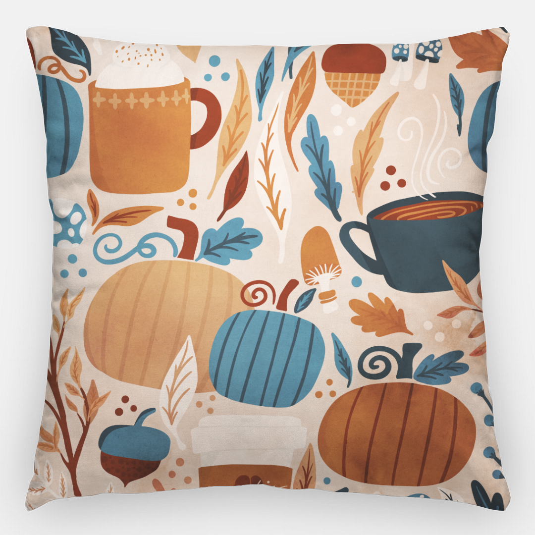 Lifestyle Details - 24x24 Colorful Autumn Pillowcase - Decor