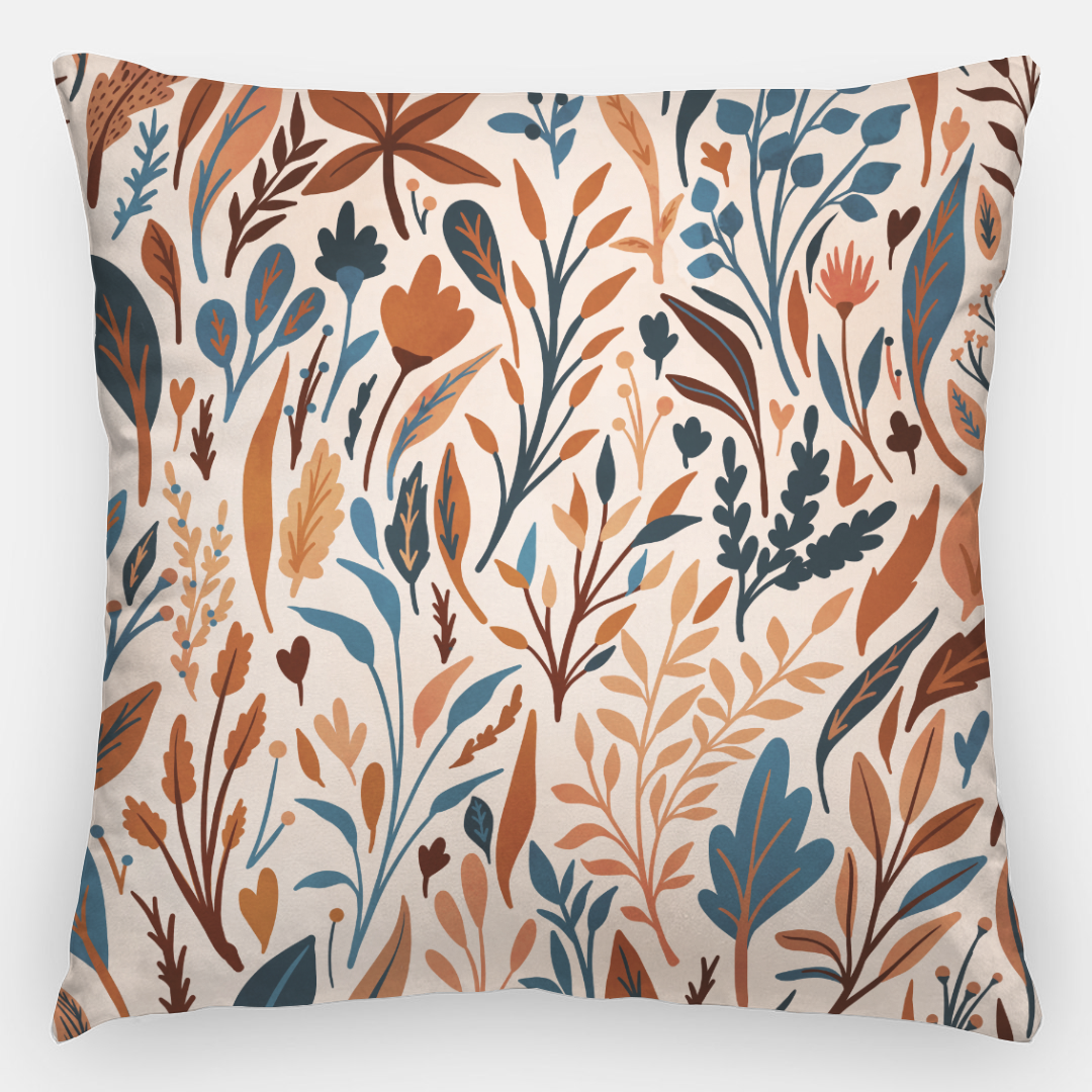 Lifestyle Details - 24x24 Colorful Autumn Pillowcase - Leaves