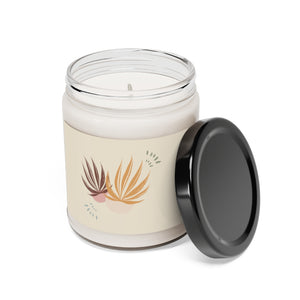 Lifestyle Details - Autumn Palms Scented Soy Wax Candle - Open
