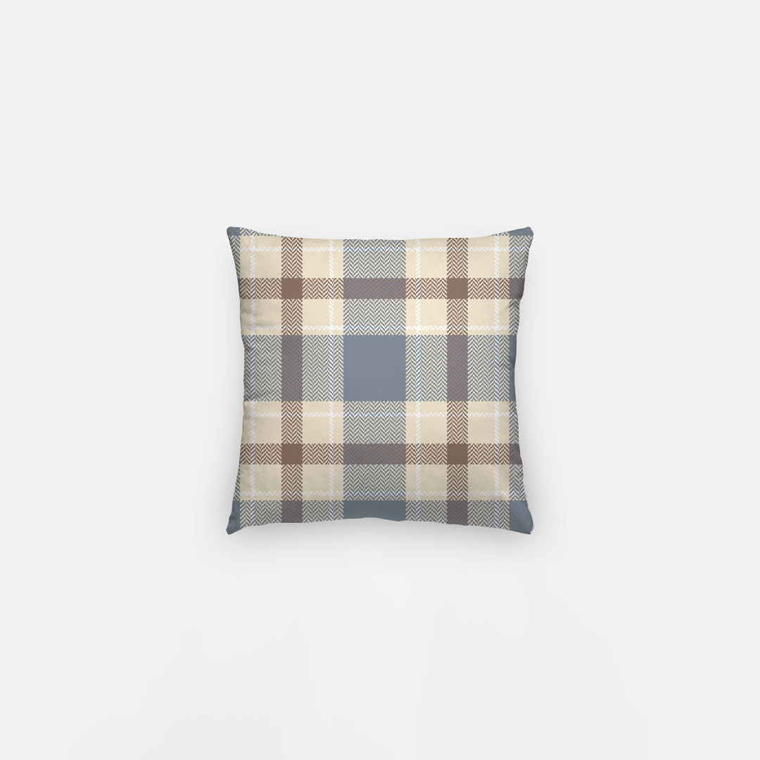 Lifestyle Details - Autumn Plaid Pillowcase - Blue & Brown