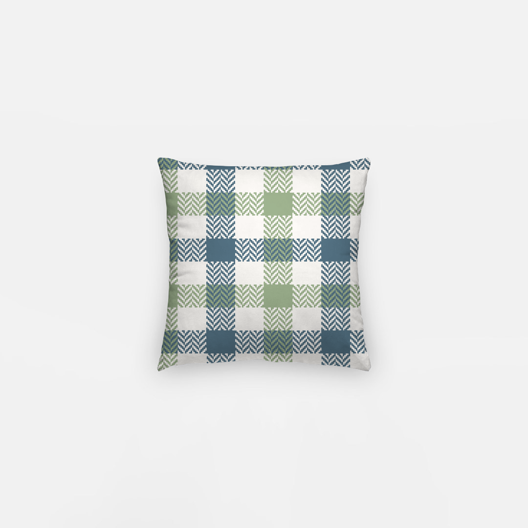 Lifestyle Details - Autumn Plaid Pillowcase - Blue & Green