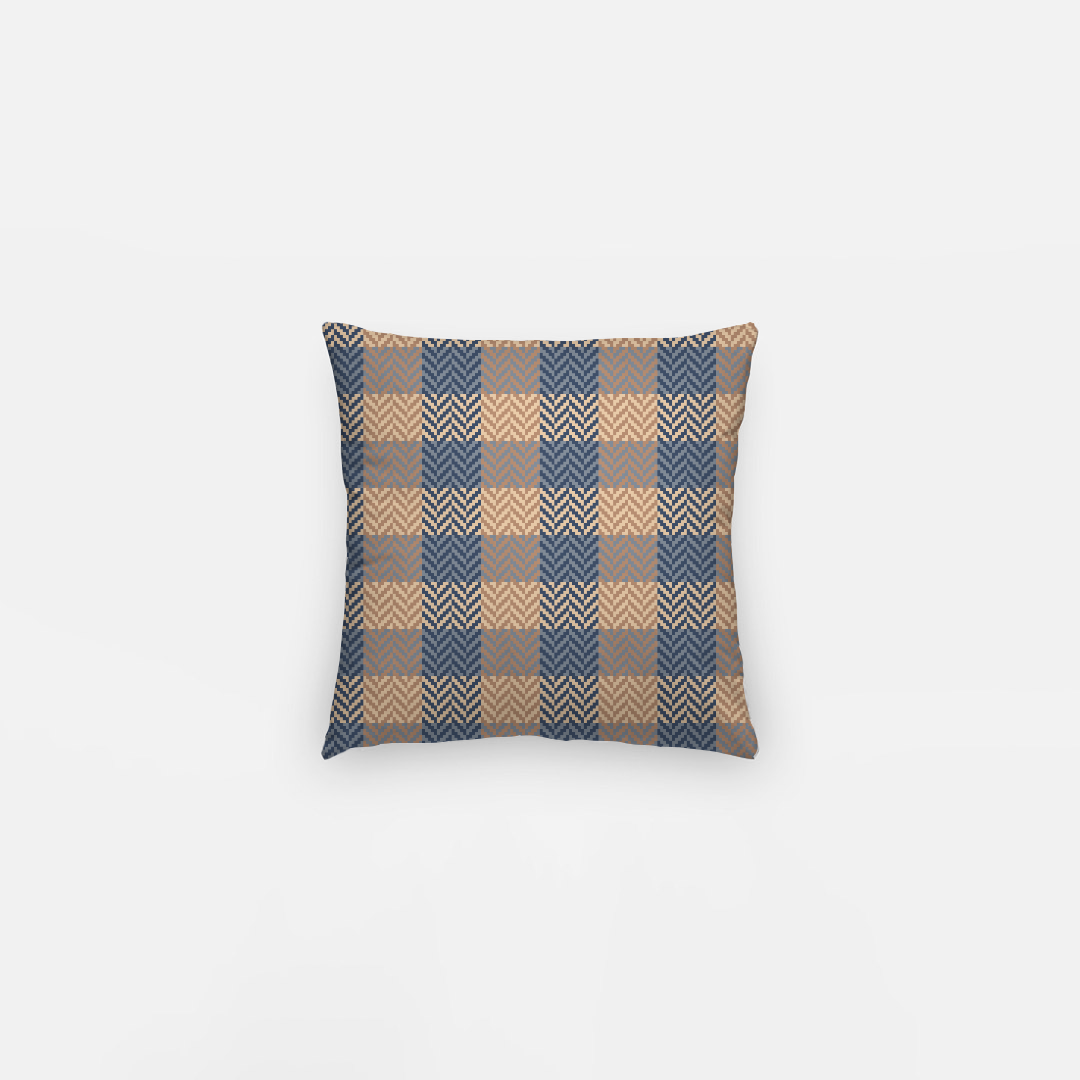 Lifestyle Details - Autumn Plaid Pillowcase - Blue & Rust