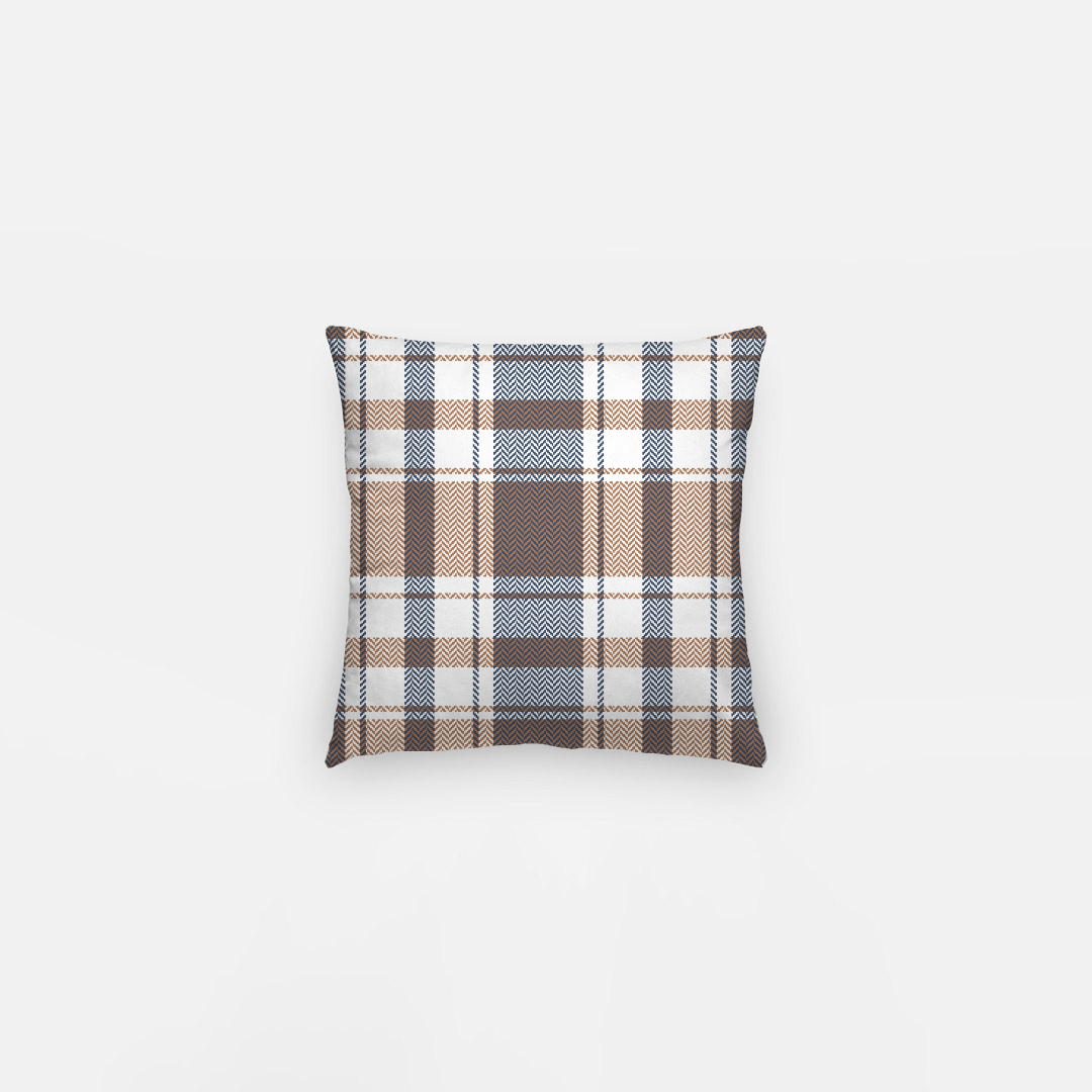 Lifestyle Details - Autumn Plaid Pillowcase - Brown & Black