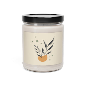 Lifestyle Details - Black Leaves in Bowl Scented Soy Wax Candle - Closed