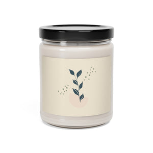 Lifestyle Details - Blue Leaves Scented Soy Wax Candle - Closed