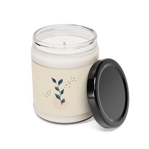 Lifestyle Details - Blue Leaves Scented Soy Wax Candle - Open