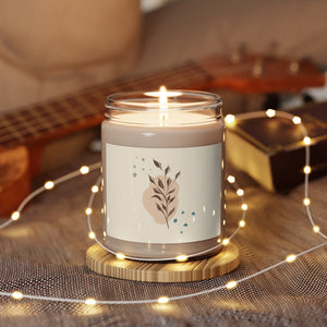 Lifestyle Details - Branches with Blue Dots Scented Soy Wax Candle - In Use