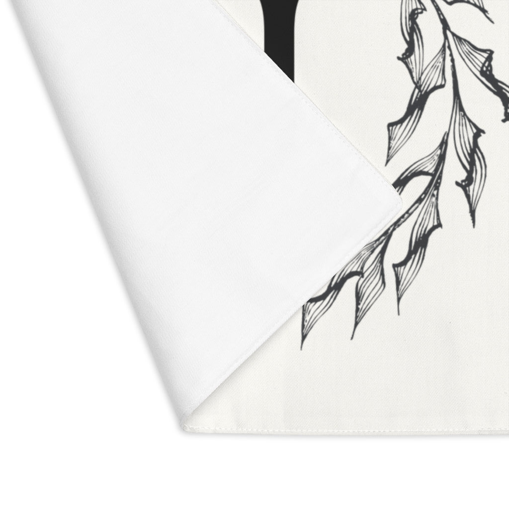 Lifestyle Details - Circular Branches Table Placemat - J  - Front View