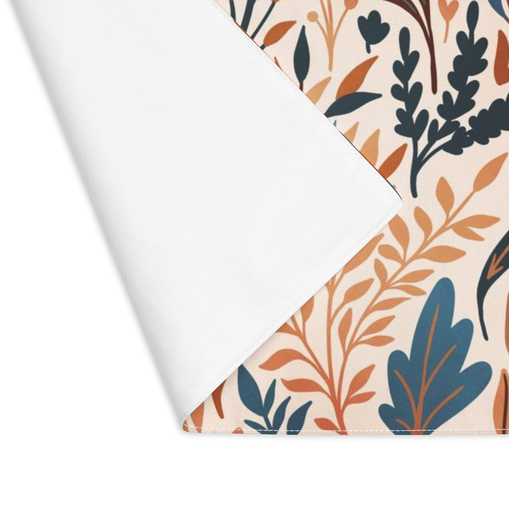 Lifestyle Details - Colorful Autumn Leaves Table Placemat - Front View