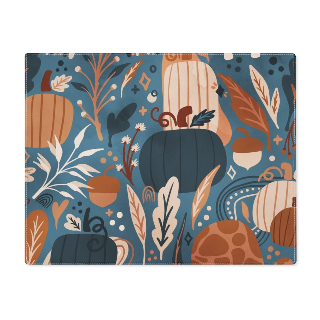 Lifestyle Details - Colorful Autumn Nature Table Placemat - Front View