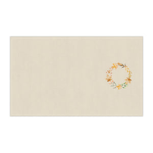 Lifestyle Details - Ecru Kitchen Towel - Watercolor Wreath - Horizontal