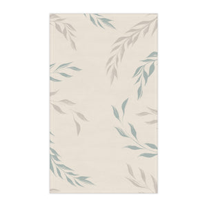 Lifestyle Details - Ecru Windy Leaves Kitchen Towel - Vertical