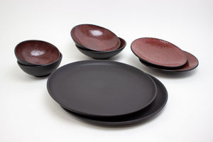 Lifestyle Details - Full Stoneware Dinner Set in Saffron - Set of 2