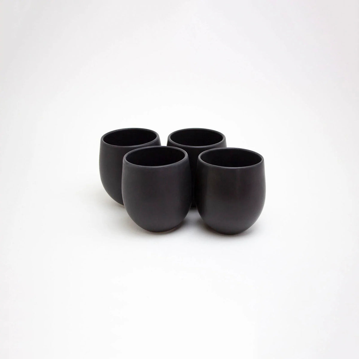 Lifestyle Details - Large Goblet Stemless Wine Glasses in Basalt - Set of 4