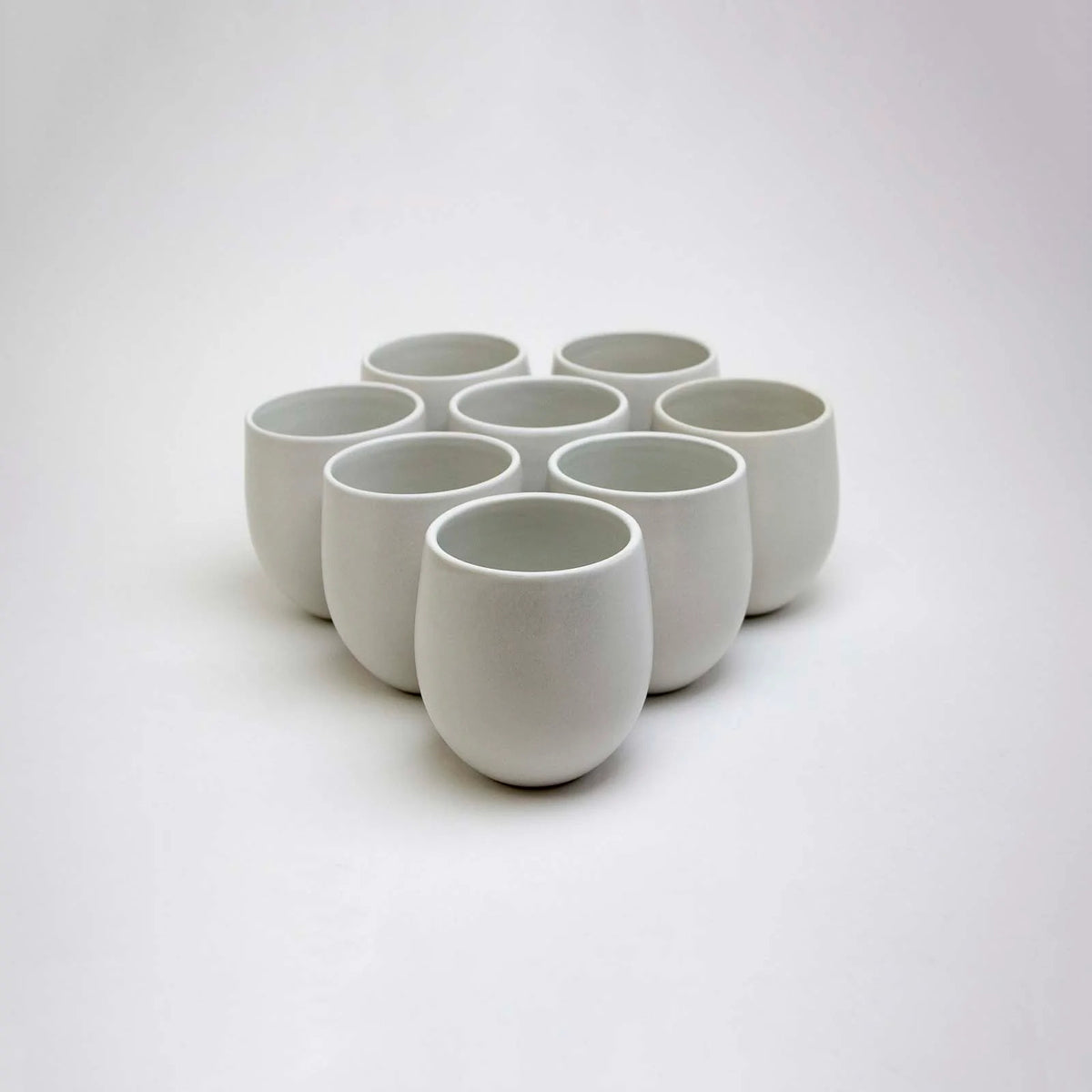 Lifestyle Details - Large Goblet Stemless Wine Glasses in Chalk - Set of 8