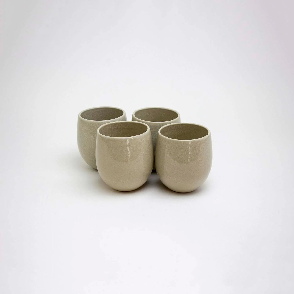 Lifestyle Details - Large Goblet Stemless Wine Glasses in Muslin - Set of 4