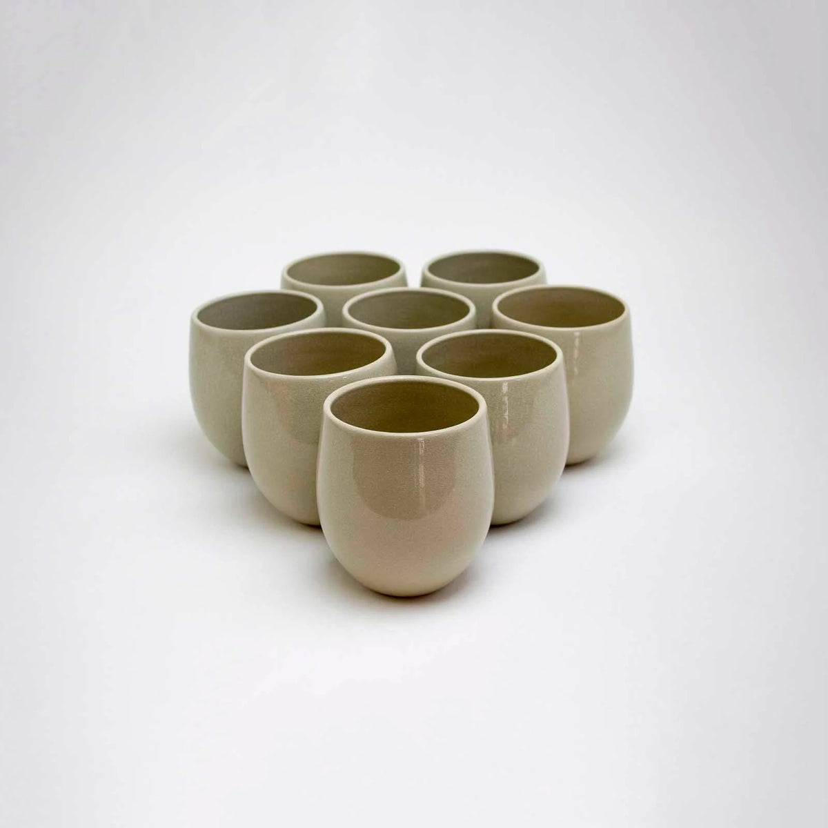 Lifestyle Details - Large Goblet Stemless Wine Glasses in Muslin - Set of 8