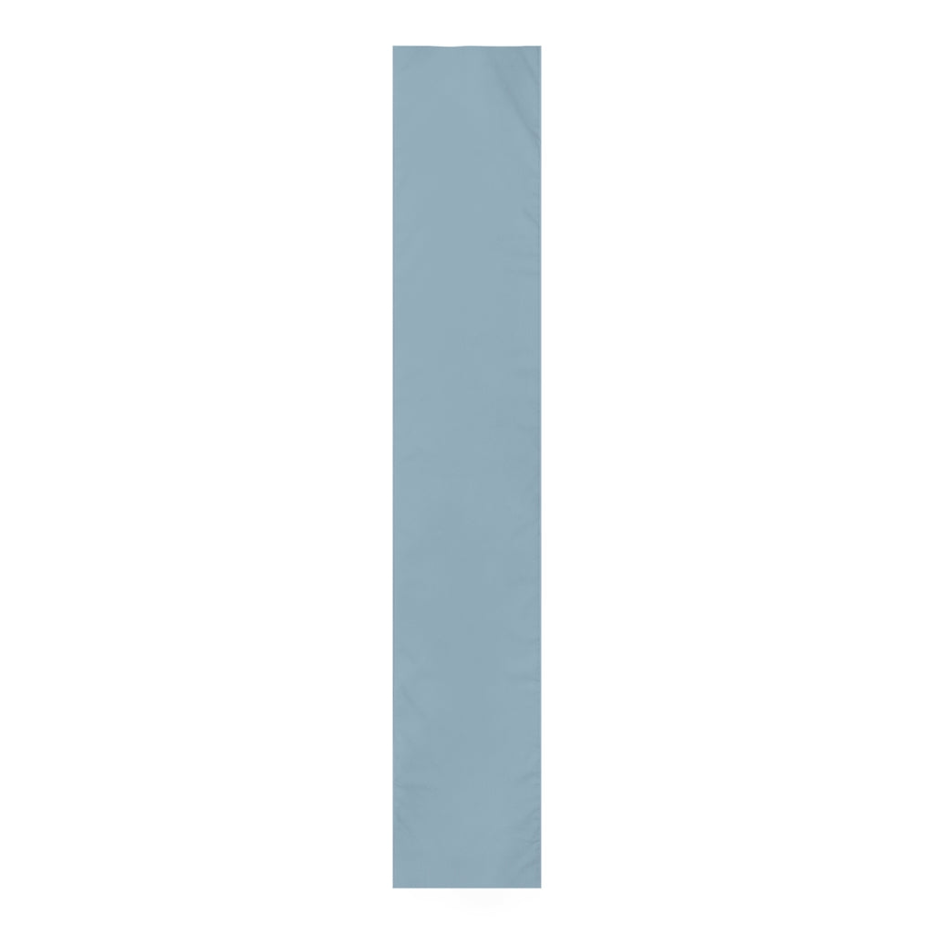 Lifestyle Details - Polyester Table Runner - Blue Grey - Front View