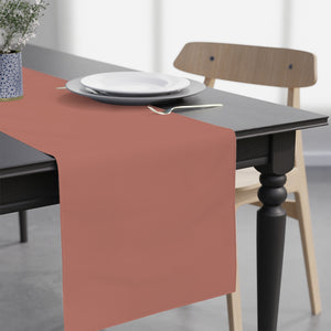 Lifestyle Details - Polyester Table Runner - Brick - In Use