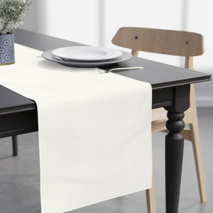 Lifestyle Details - Polyester Table Runner - Cream - In Use