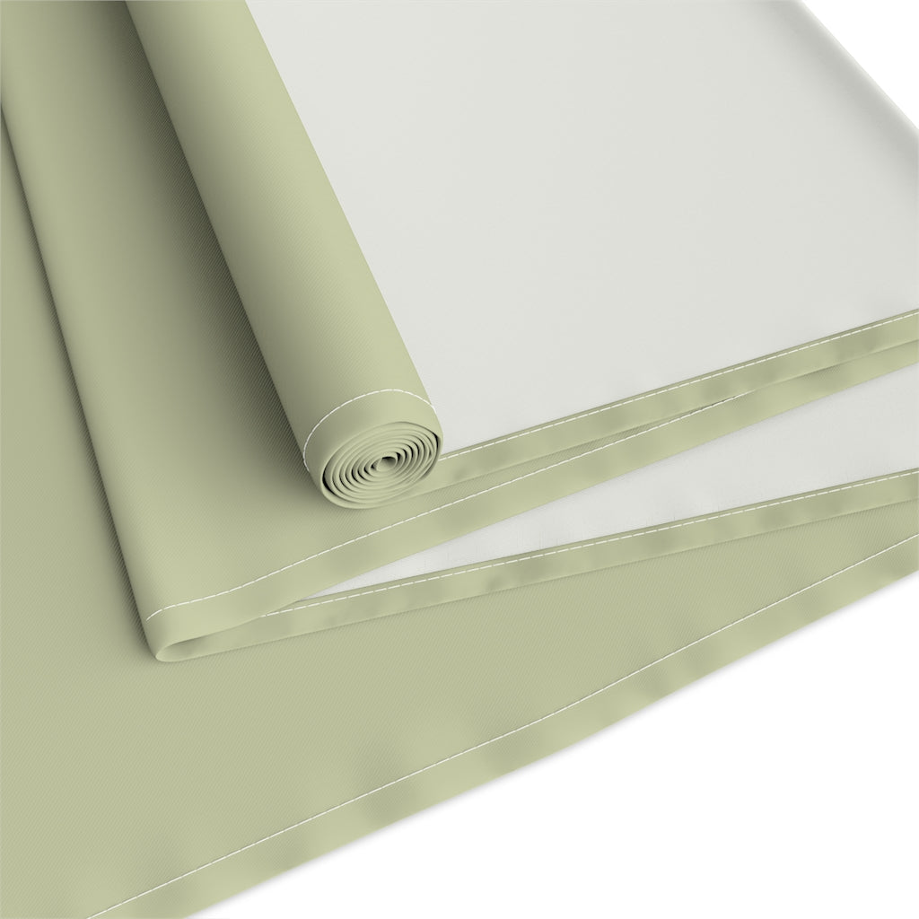 Lifestyle Details - Polyester Table Runner - Olive - Back View