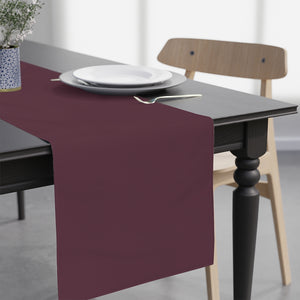 Lifestyle Details - Polyester Table Runner - Plum - In Use