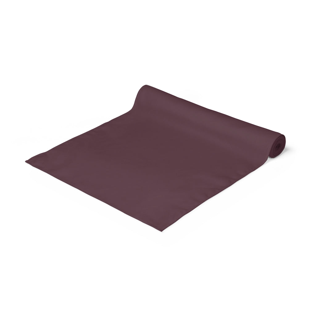 Lifestyle Details - Polyester Table Runner - Plum - Front View