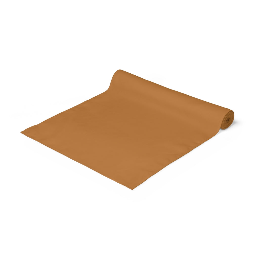 Lifestyle Details - Polyester Table Runner - Terracotta - Rolled Up