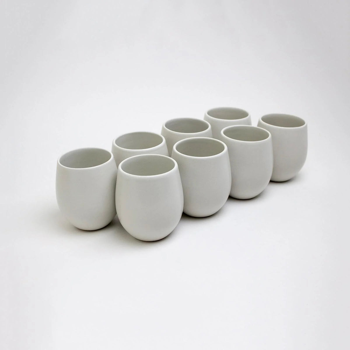 Lifestyle Details - Regular Goblet Stemless Wine Glasses in Chalk - Set of 8