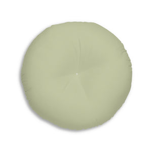 Lifestyle Details - Round Tufted Floor Pillow - Olive - Large - Back View