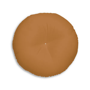 Lifestyle Details - Round Tufted Floor Pillow - Terracotta - Large - Back View