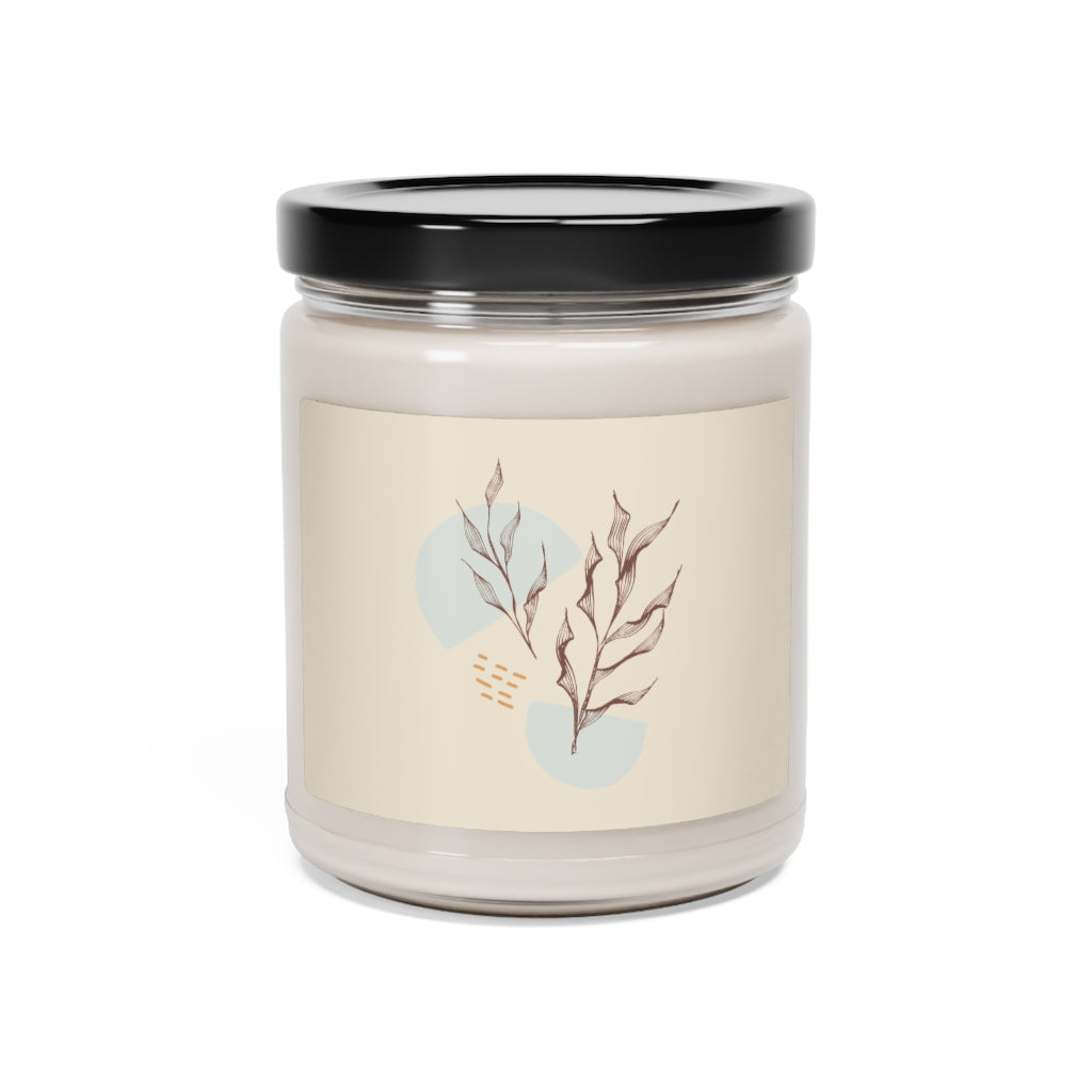 Lifestyle Details - Saddle Leaves Scented Soy Wax Candle - Closed