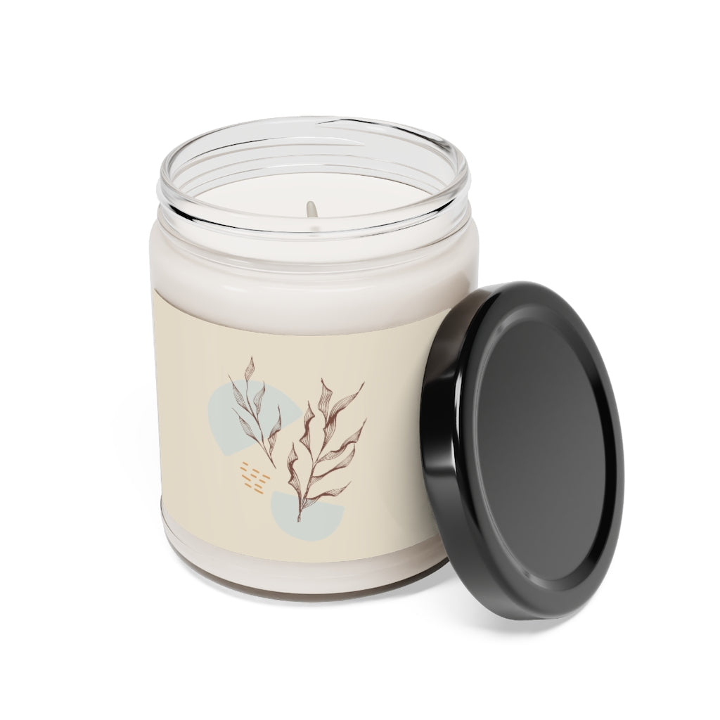 Lifestyle Details - Saddle Leaves Scented Soy Wax Candle - Closed