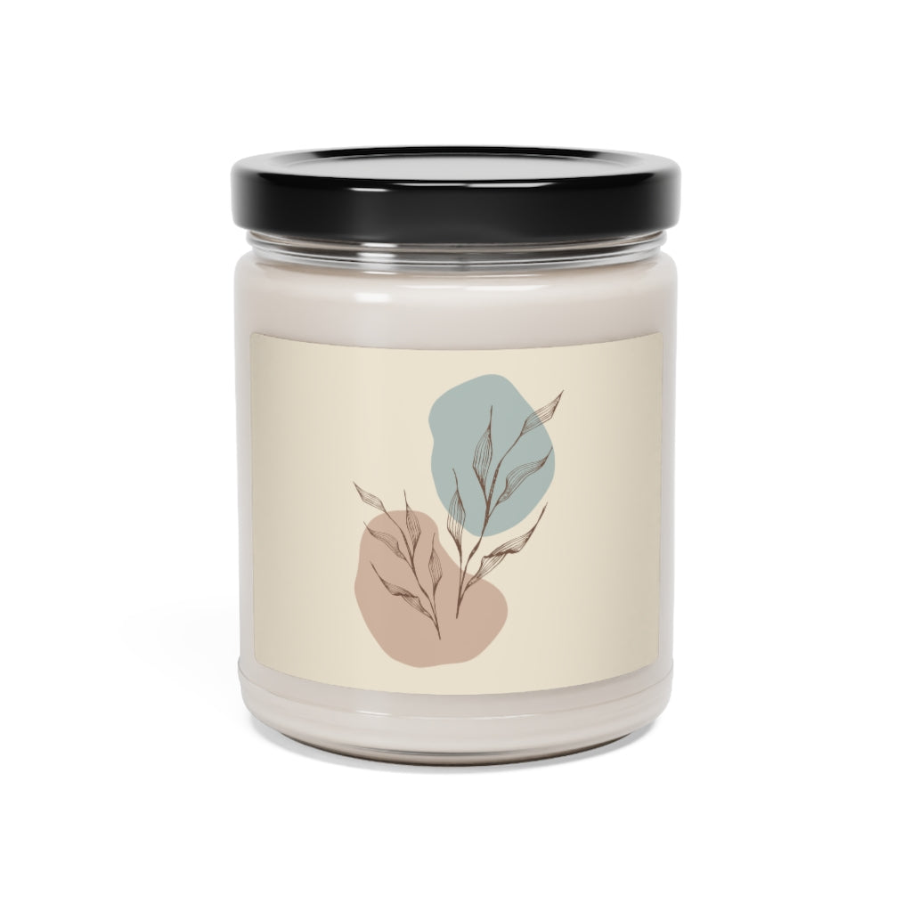 Lifestyle Details - Sepia Leaves Scented Soy Wax Candle - Closed