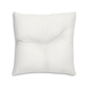 Lifestyle Details - Square Tufted Floor Pillow - Cream - Large - Back View