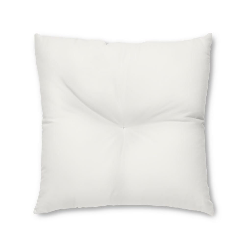Lifestyle Details - Square Tufted Floor Pillow - Cream - Large - Front View