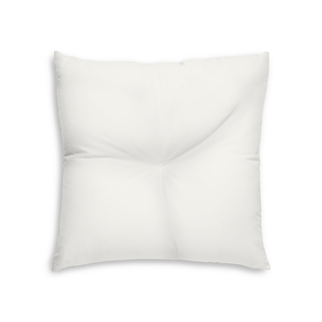 Lifestyle Details - Square Tufted Floor Pillow - Cream - Small - Front View