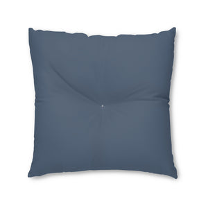Lifestyle Details - Square Tufted Floor Pillow - Seaworthy - Large - Front View