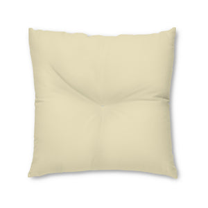 Lifestyle Details - Square Tufted Floor Pillow - Wheat - Large - Front View