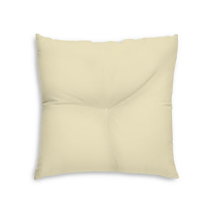 Lifestyle Details - Square Tufted Floor Pillow - Wheat - Small - Back View