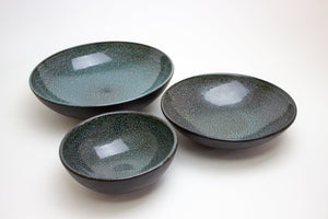 Lifestyle Details - Stoneware Bowls Set in Atlantic