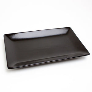 Lifestyle Details - Stoneware Canape Plates in Onyx