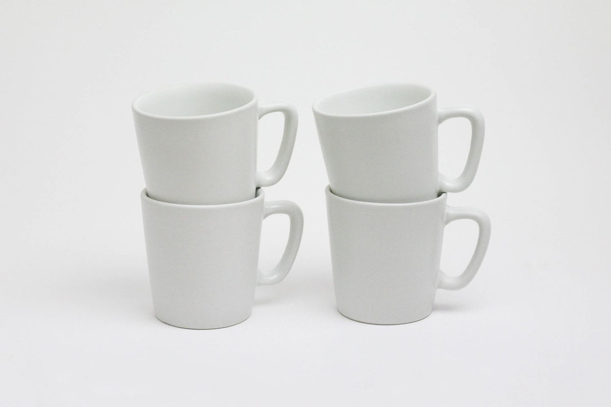 Lifestyle Details - Stoneware Coffee Mug Set in Chalk - Set of 4